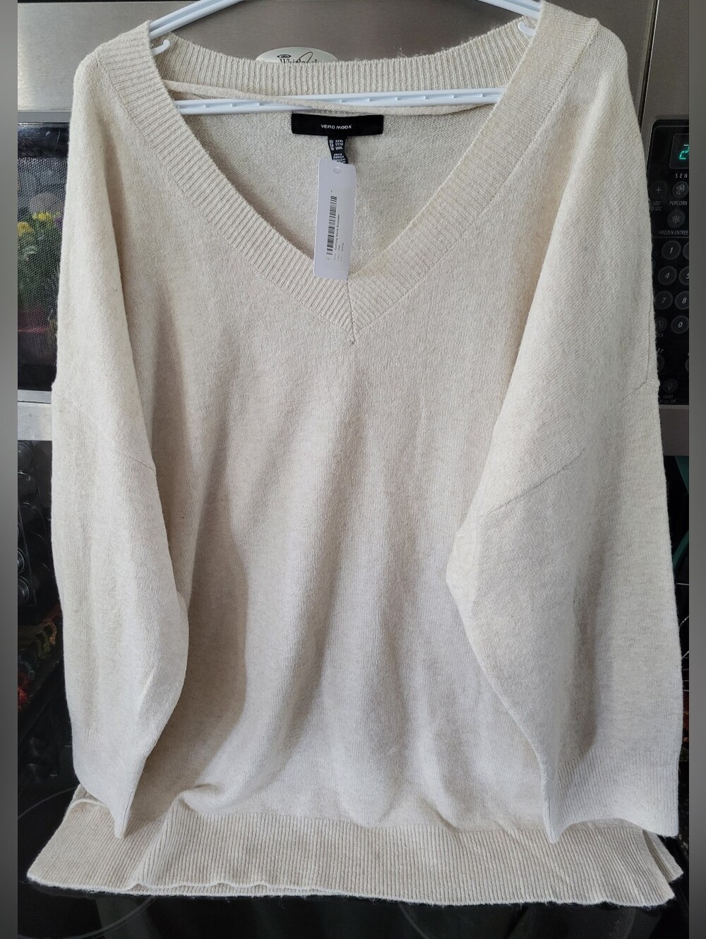 Vero Moda Cream Crew Neck Knit Sweater